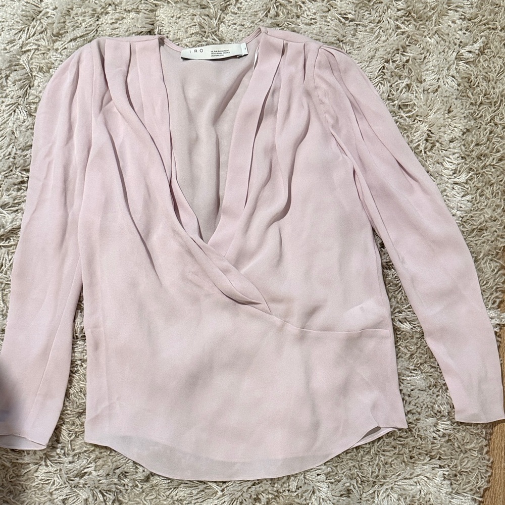 IRO Lavender Draped Blouse